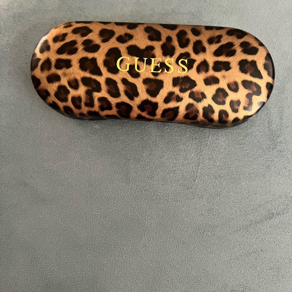 Guess Animal Print Eyeglass Case
